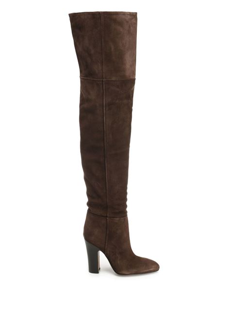 Brown 100mm Lavinia suede thigh-high boots Paris texas - women PARIS TEXAS | PX1508XV0ELEBN